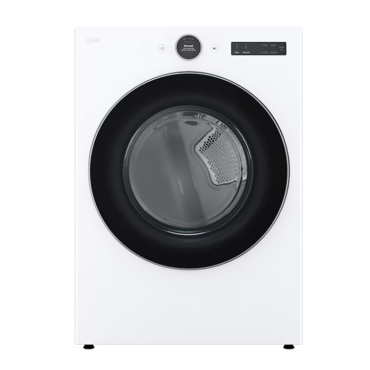 LG TurboSteam 7.4-cu ft Stackable Vented Gas Dryer with Steam Cycle ( White )