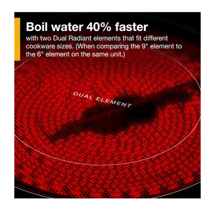 Whirlpool 30-in Glass Top 5 burners 5.3-cu ft Freestanding Electric Range ( Fingerprint Resistant Stainless Steel )