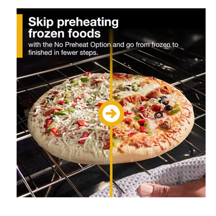 Whirlpool 30-in Glass Top 5 burners 5.3-cu ft Freestanding Electric Range ( Fingerprint Resistant Stainless Steel )