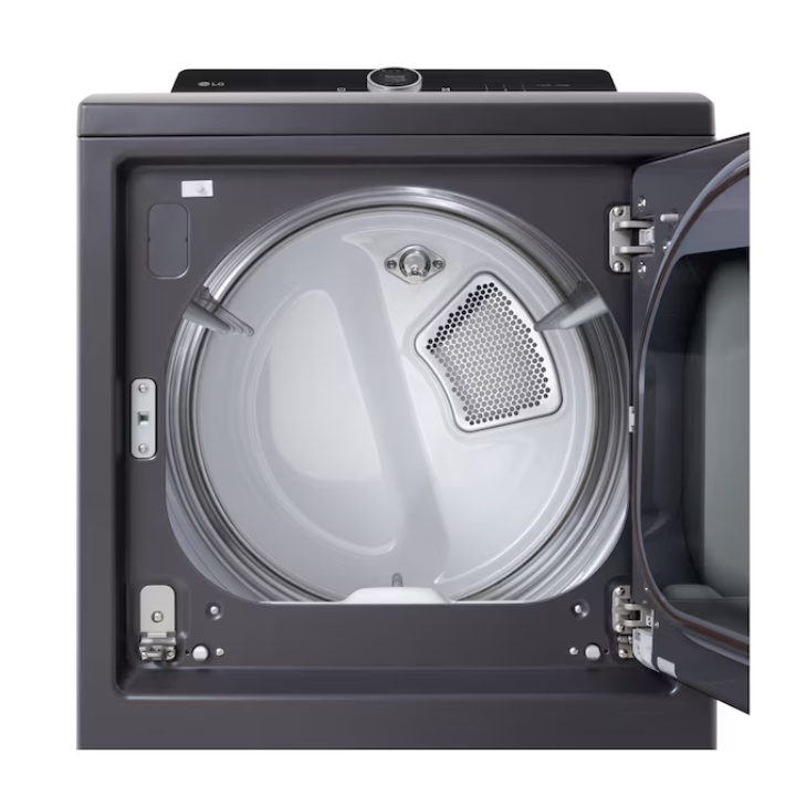 LG 7.3-cu ft Vented Electric Dryer with Steam Cycle ( Matte Black )