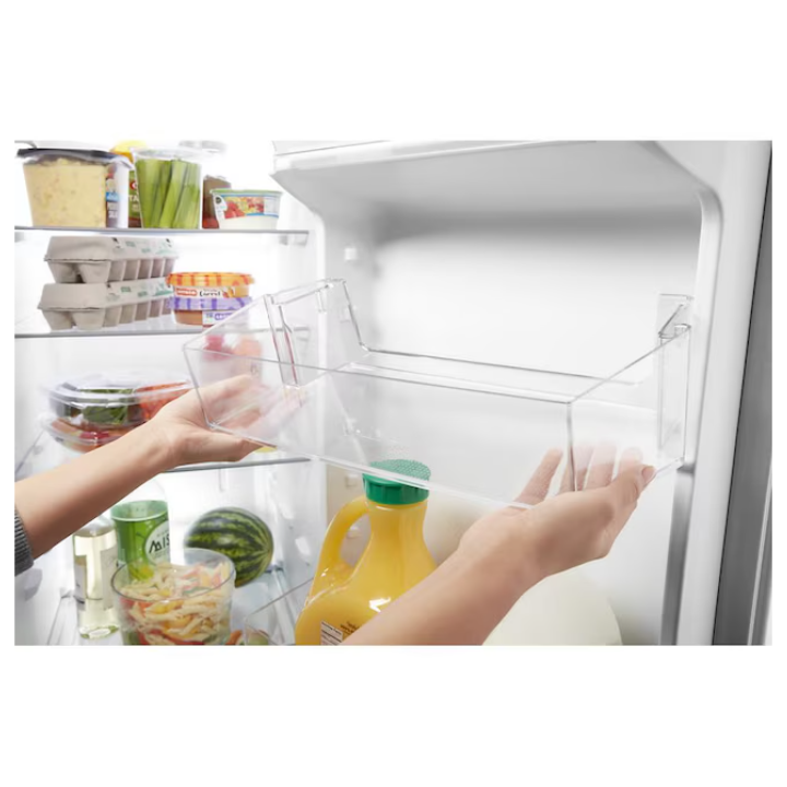 Whirlpool 25.1-cu ft Standard-Depth 36-in Wide Side-by-Side Refrigerator ( Stainless Steel )