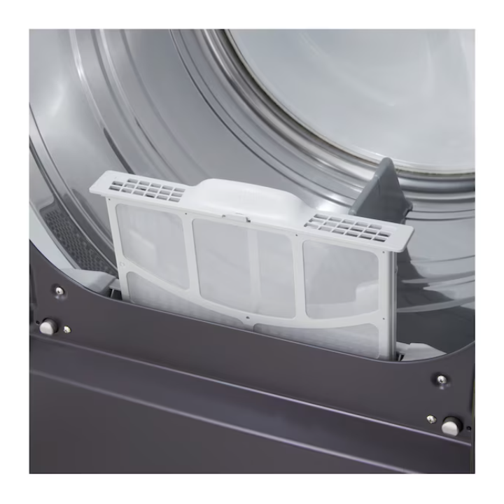 LG 7.3-cu ft Vented Electric Dryer with Steam Cycle ( Matte Black )