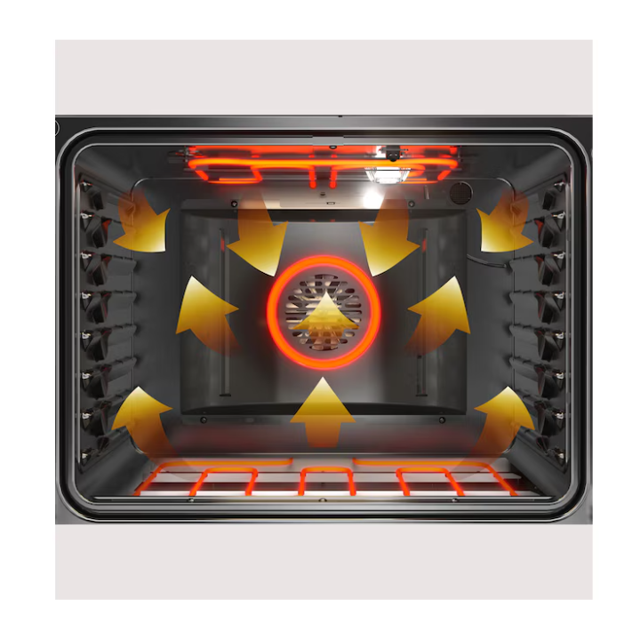 GE Profile 30-in 5 burners 5.6-cu ft Air Fry Convection Oven Freestanding Natural Gas Range ( Fingerprint Resistant Stainless Steel )