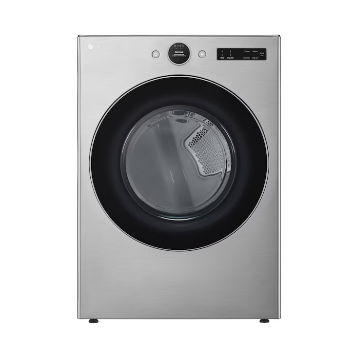 LG TurboSteam 7.4-cu ft Stackable Vented Gas Dryer with Steam Cycle ( Graphite Steel )