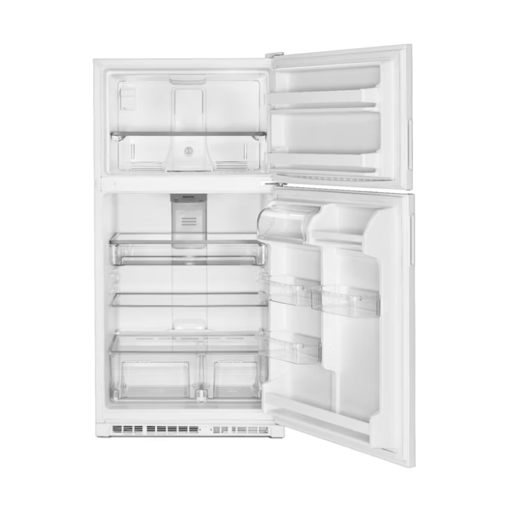 Maytag 20.5-cu ft Standard-Depth 33-in Wide Top-Freezer Refrigerator ( White )