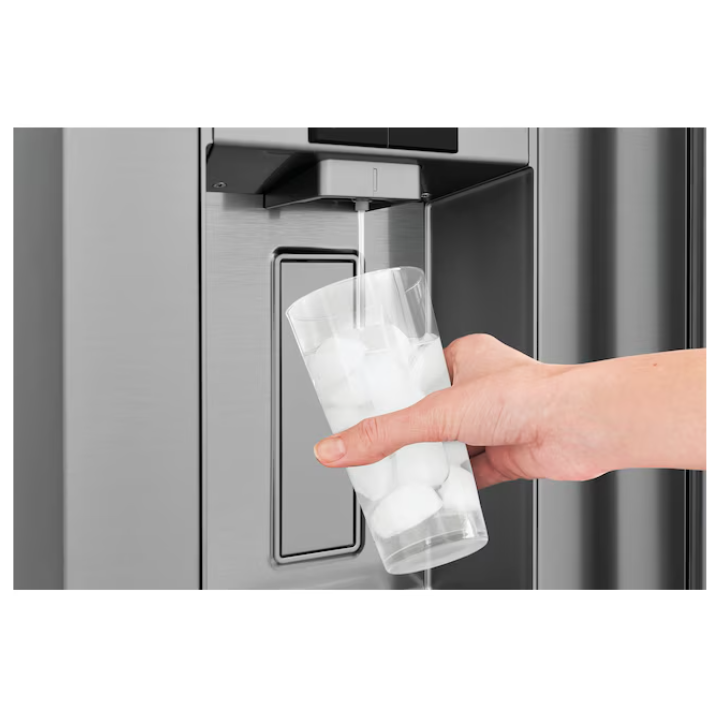 Frigidaire Professional Standard-Depth 27.8-cu ft 3 -Door 36-in Wide French Door Refrigerator with Dual Ice Maker with Water and Ice Dispenser ( Smudge-Proof Stainless Steel ) ENERGY STAR Certified