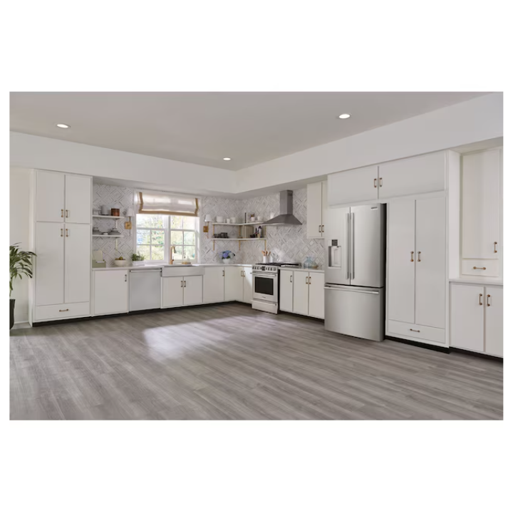 Frigidaire Professional Standard-Depth 27.8-cu ft 3 -Door 36-in Wide French Door Refrigerator with Dual Ice Maker with Water and Ice Dispenser ( Smudge-Proof Stainless Steel ) ENERGY STAR Certified