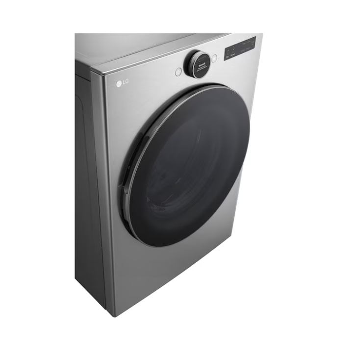 LG TurboSteam 7.4-cu ft Stackable Vented Gas Dryer with Steam Cycle ( Graphite Steel )
