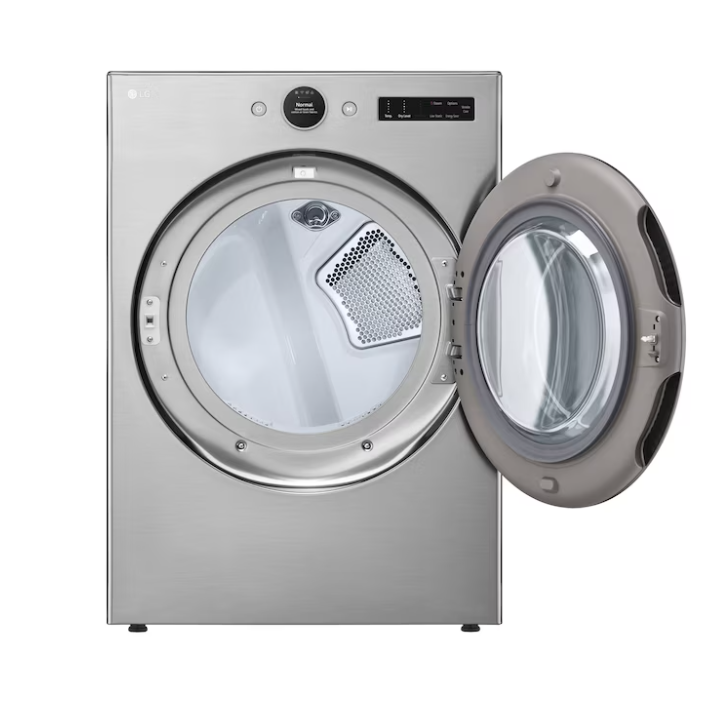 LG TurboSteam 7.4-cu ft Stackable Vented Gas Dryer with Steam Cycle ( Graphite Steel )