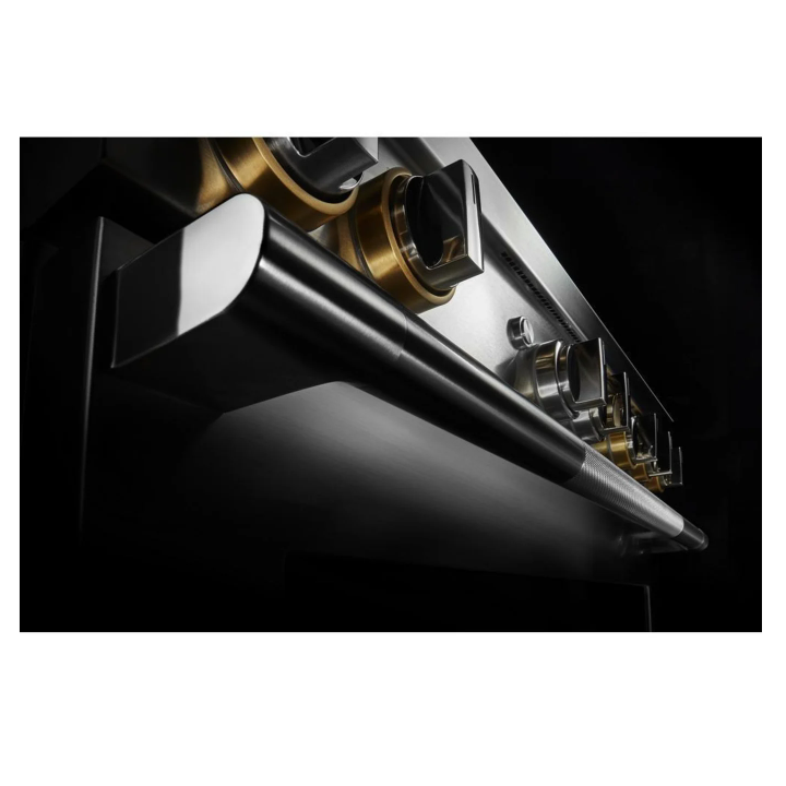 JennAir 36 Inch Wide 5.1 Cu. Ft. Slide In Dual Fuel Range with Dual-Stacked PowerBurner and Halo-Effect Knobs