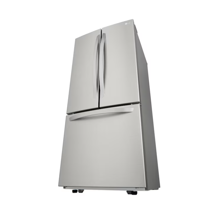 LG Standard-Depth 21.8-cu ft 3 -Door 30-in Wide French Door Refrigerator with Ice Maker ( Stainless Steel )