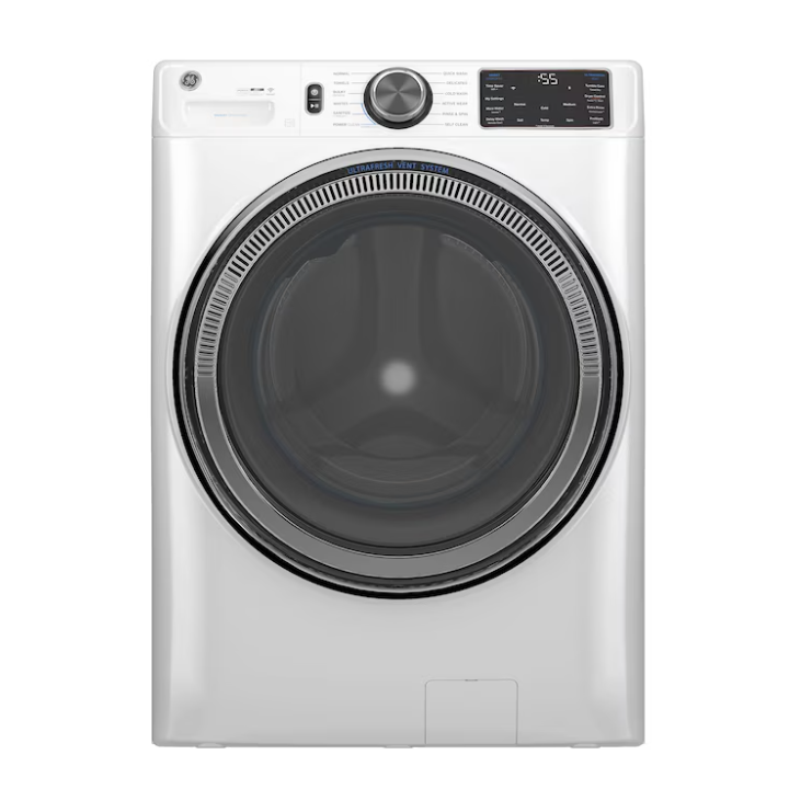 GE Stackable Large ( 5.0-cu ft ) Front-Load Washer with Steam Cycle ( White )