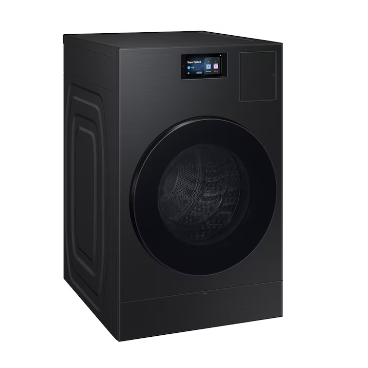 Samsung Bespoke Traditional Drying 5.3-cu ft Vented All-In-One Washer Dryer Combo with Steam Cycle ( Brushed Black )