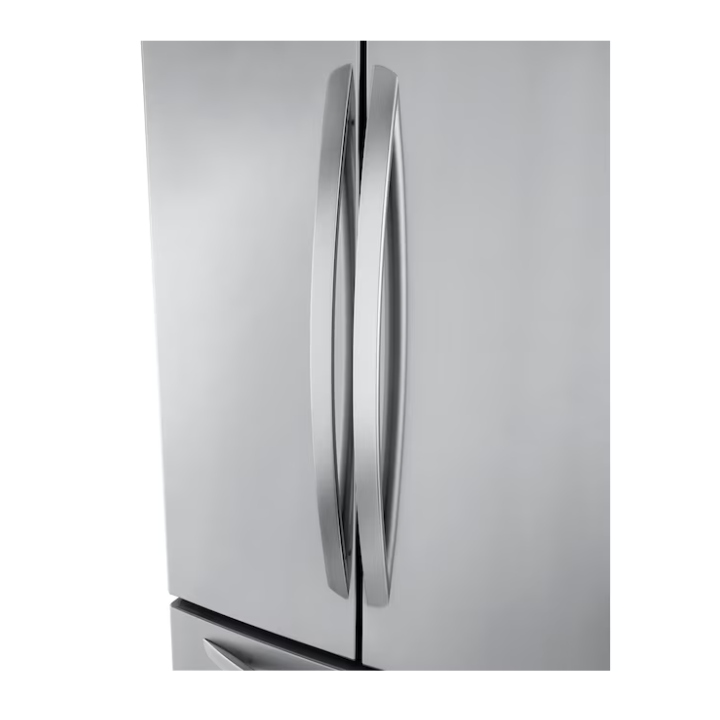 LG Standard-Depth 21.8-cu ft 3 -Door 30-in Wide French Door Refrigerator with Ice Maker ( Stainless Steel )