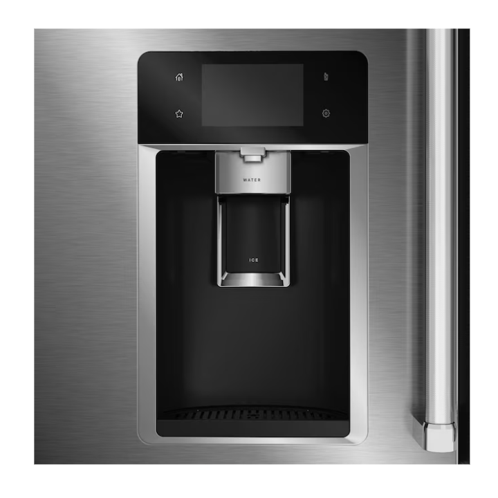 KitchenAid Counter-Depth 19.4-cu ft 4 -Door 36-in Wide French Door Refrigerator with Ice Maker with Water and Ice Dispenser (Fingerprint Resistant Stainless Steel) ENERGY STAR Certified