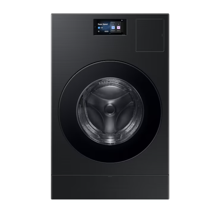 Samsung Bespoke Traditional Drying 5.3-cu ft Vented All-In-One Washer Dryer Combo with Steam Cycle ( Brushed Black )
