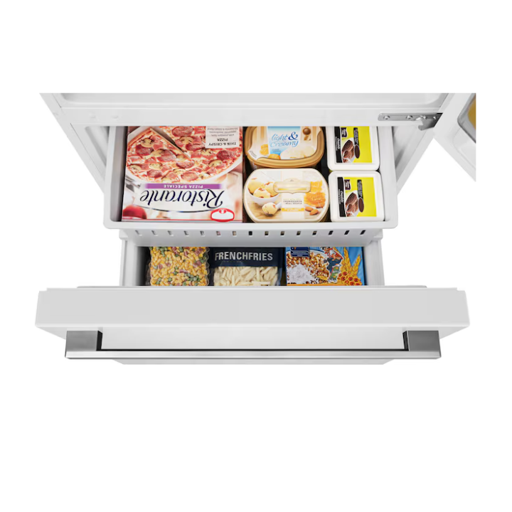 Hisense 17.2-cu ft Counter-Depth 32-in Wide Bottom-Freezer Refrigerator (White) ENERGY STAR Certified