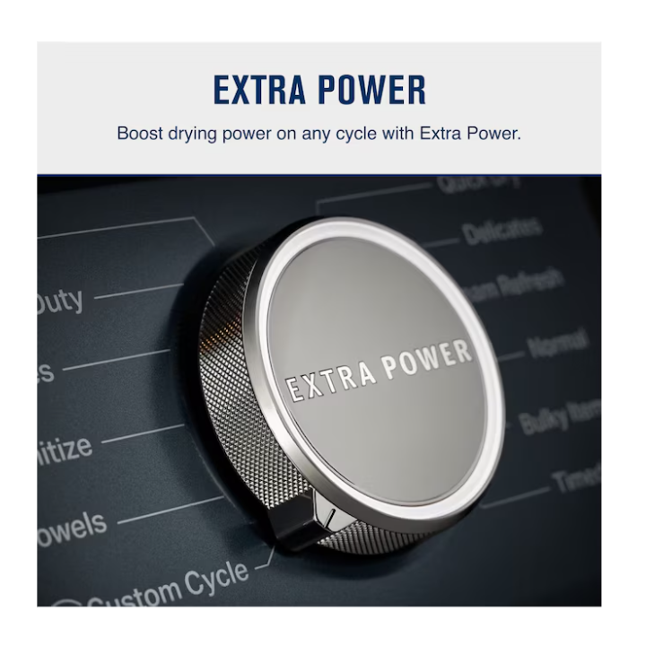 Maytag Pet Pro 7.4-cu ft Stackable Vented Electric Dryer with Steam Cycle (Midnight Steel)