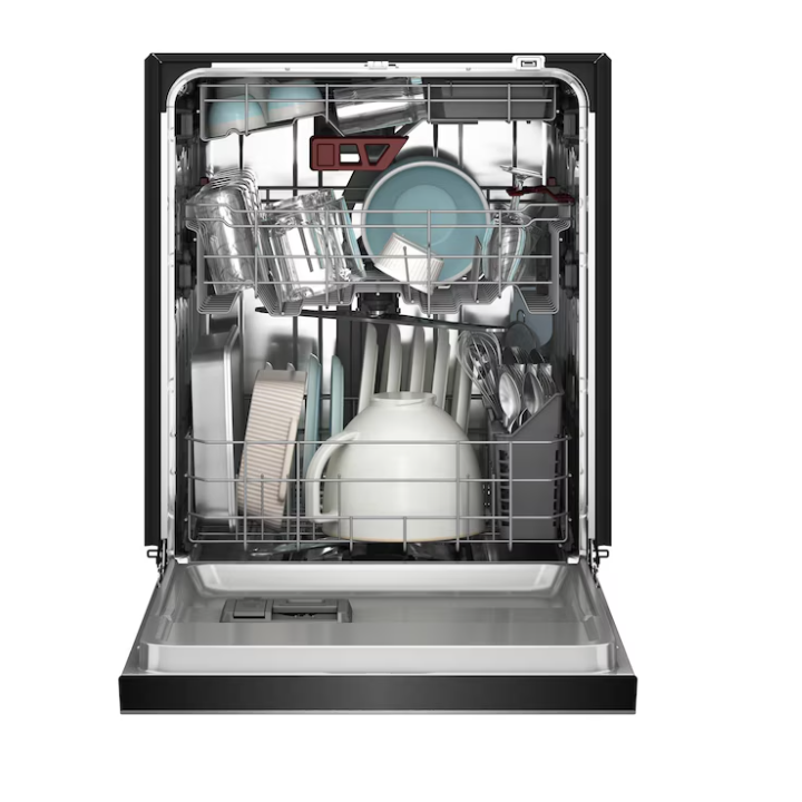 KitchenAid 24-in Top Control Built-in Dishwasher ( PrintShield Stainless ) With Third Rack, ProWash, ProDry Max , 41-Decibel