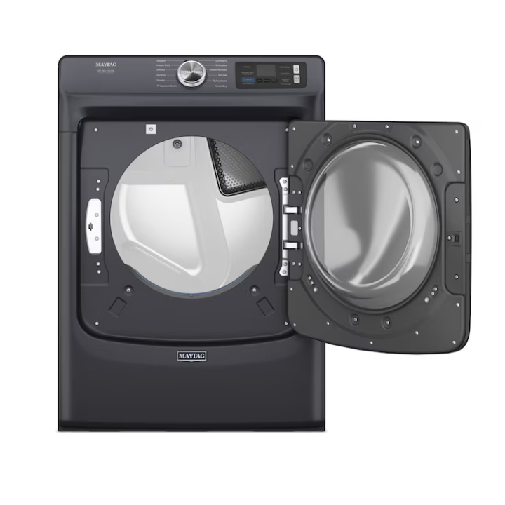 Maytag Pet Pro 7.4-cu ft Stackable Vented Electric Dryer with Steam Cycle (Midnight Steel)