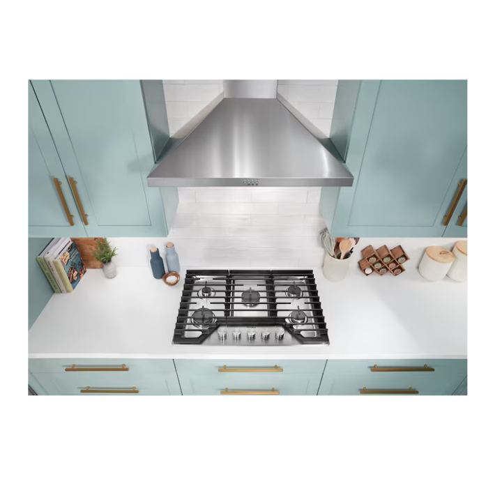 Whirlpool 30-in 5 burners Stainless steel Gas Cooktop