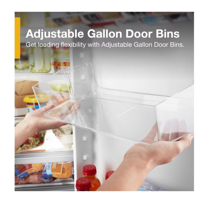 Whirlpool 21.4-cu ft Standard-Depth 33-in Wide Side-by-Side Refrigerator with Ice Maker,Water and Ice Dispenser (Black)