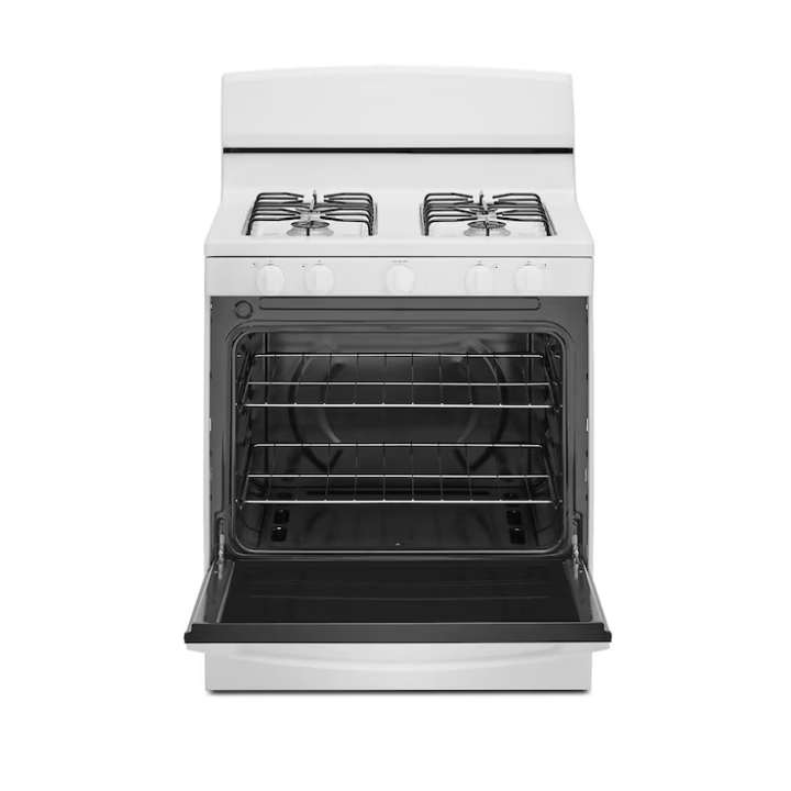 Amana 30-in 4 burners 5.1-cu ft Freestanding Natural Gas Range (White)