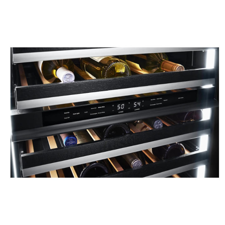 Jenn Air RISE™ 24" Built-In Undercounter Dual Zones Wine Cooler with 45 Bottle Capacity