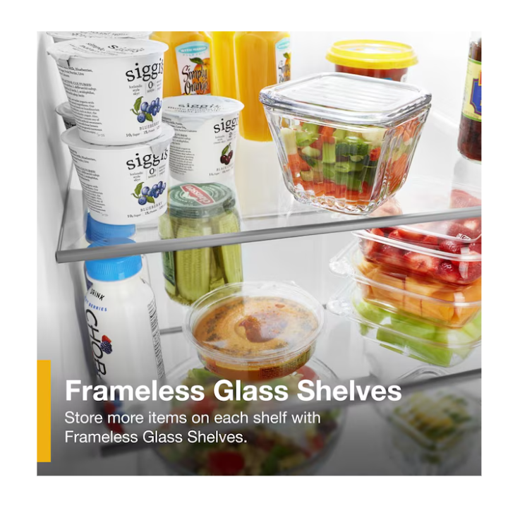 Whirlpool 21.4-cu ft Standard-Depth 33-in Wide Side-by-Side Refrigerator with Ice Maker,Water and Ice Dispenser (Black)