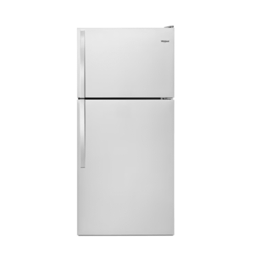 Whirlpool 18.2-cu ft Standard-Depth 30-in Wide Top-Freezer Refrigerator ( Stainless Steel ) ENERGY STAR Certified