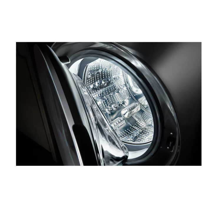 LG WashTower Electric Stacked Laundry Center with 4.5-cu ft Front load Washer and 7.4-cu ft Dryer (Black Steel)