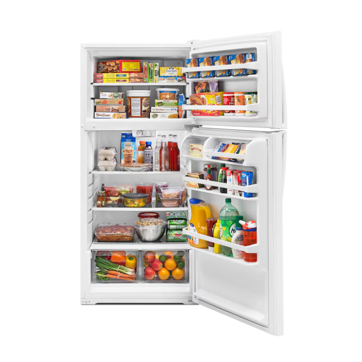 Whirlpool 14.3-cu ft Standard-Depth 28-in Wide Top-Freezer Refrigerator (White)