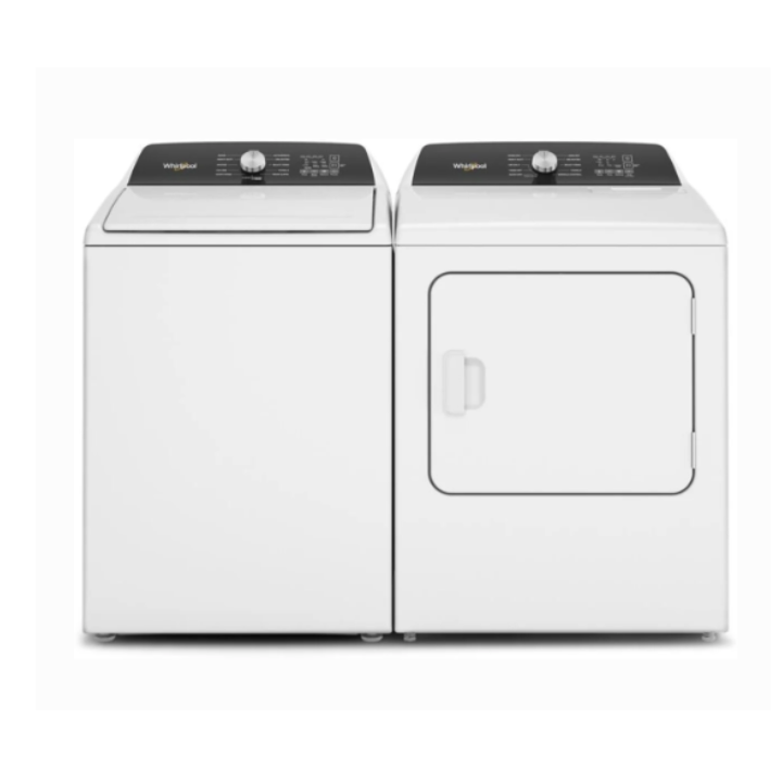 Whirlpool 4.6 cu. ft. Top Load Washer & 7.0 cu. ft. Electric Dryer (White)