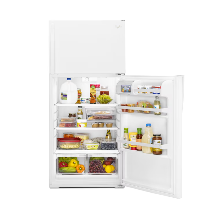 Whirlpool 14.3-cu ft Standard-Depth 28-in Wide Top-Freezer Refrigerator (White)