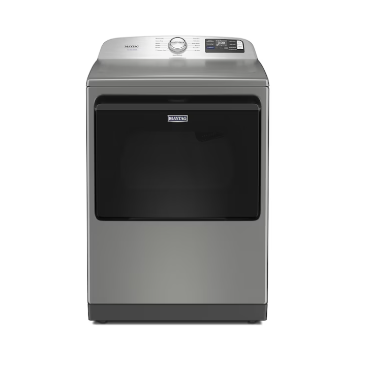 Maytag Pet Pro Option 7.4-cu ft Vented Electric Dryer with Steam Cycle (Classic Silver)