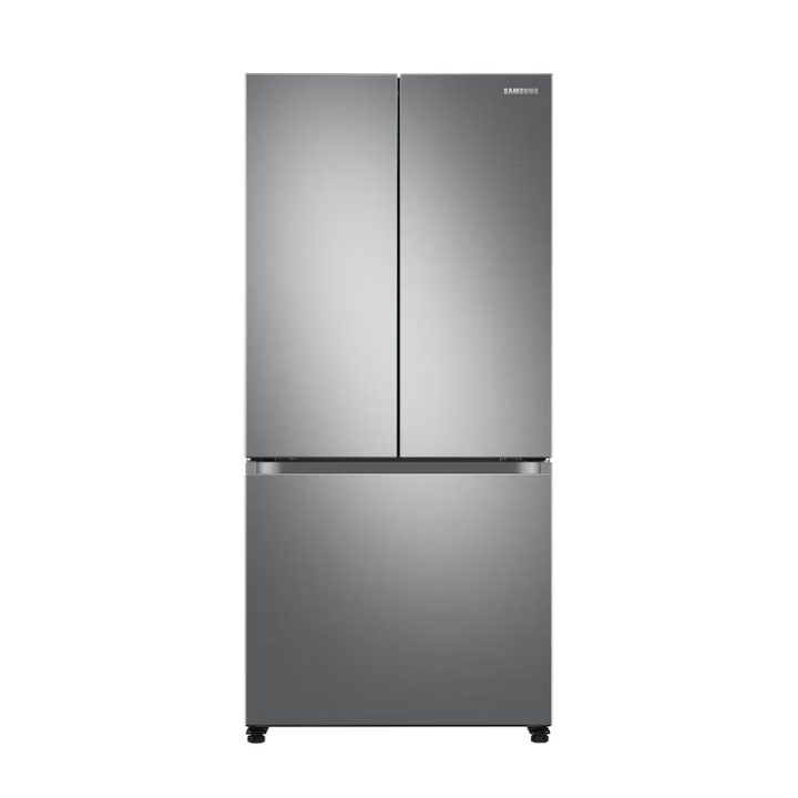 Samsung Counter-Depth 18-cu ft 3 -Door 33-in Wide Smart Compatible French Door Refrigerator with Ice Maker (Fingerprint Resistant Stainless Steel) ENERGY STAR Certified