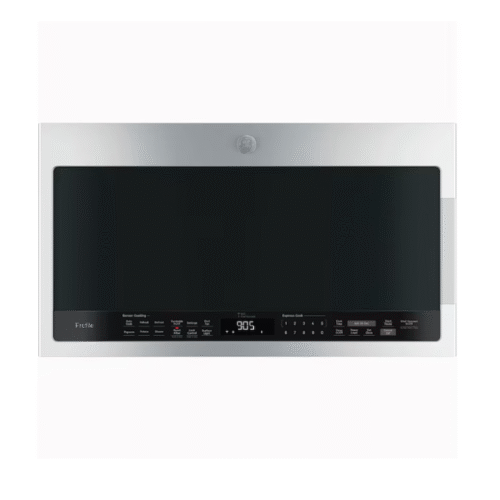 GE Profile 2.1 Cu. Ft. Stainless Steel Electric 1,000 watts Over-the-Range Microwave Oven with Sensor Cooking Controls