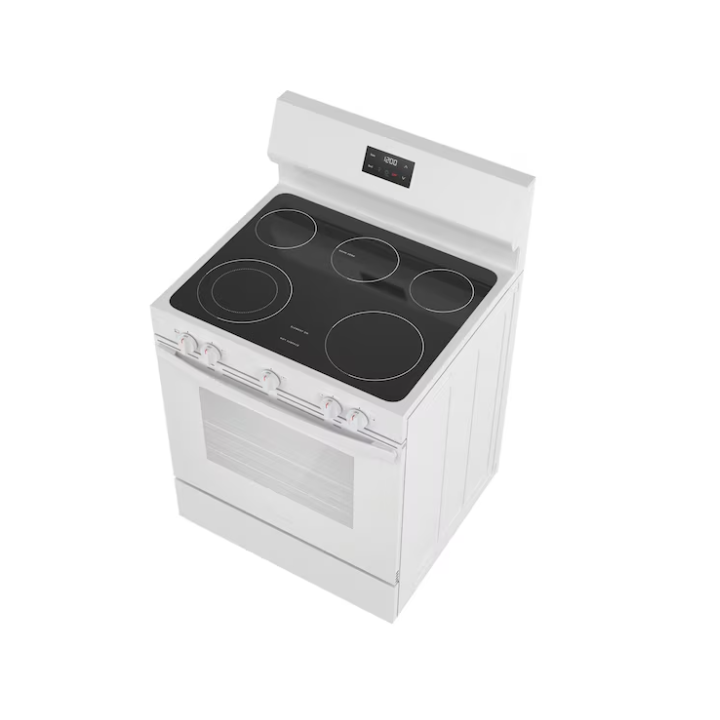 Frigidaire 30-in Glass Top 5 burners 5.3-cu ft Freestanding Electric Range (White)