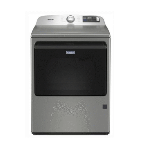 Maytag Pet Pro Option Smart Gas Top Load Dryer with 7.4 cu ft. Total Capacity, 13 Dryer Cycles, 5 Temperature Settings, Heavy-Duty Hinges, Sanitize Cycle, and Steam-Enhanced Dryer