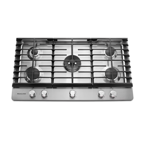 KitchenAid 36-in 5 burners Stainless steel Gas Cooktop