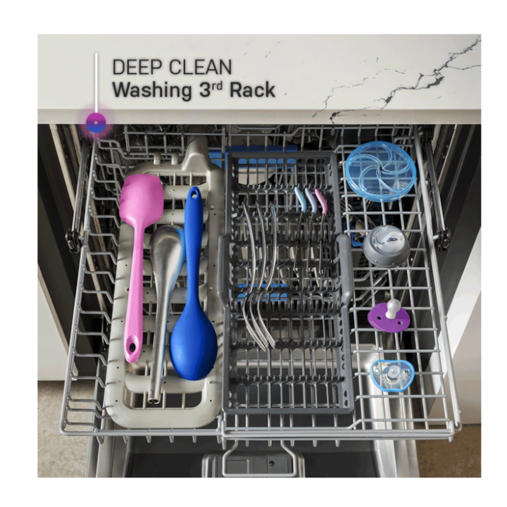 GE Profile 24-in Top Control Built-in Dishwasher ( Fingerprint Resistant Stainless Steel ) With Third Rack, Dry Boost , 42-Decibel