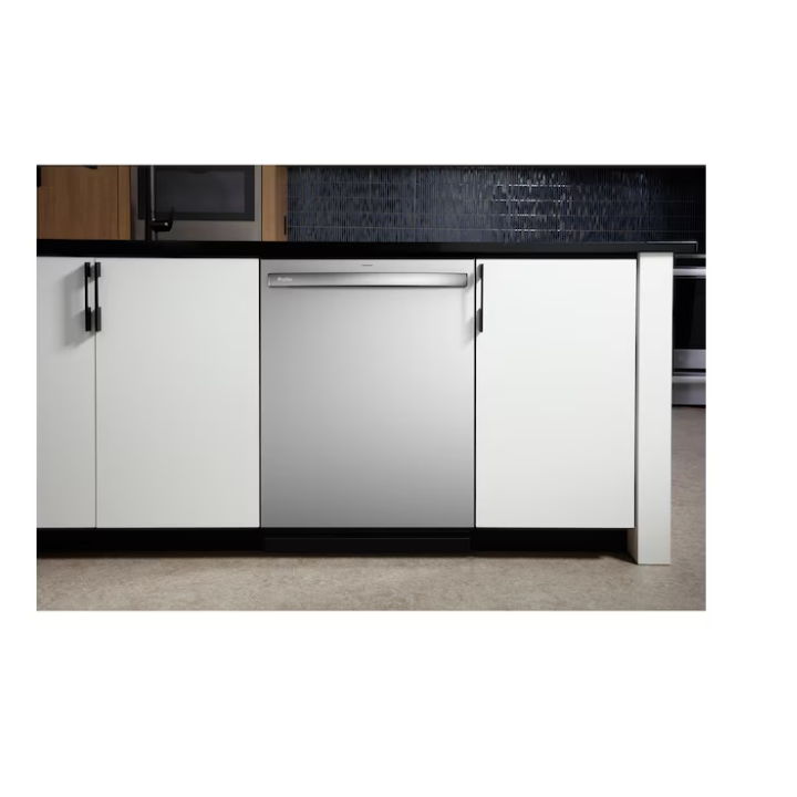 GE Profile 24-in Top Control Built-in Dishwasher ( Fingerprint Resistant Stainless Steel ) With Third Rack, Dry Boost , 42-Decibel