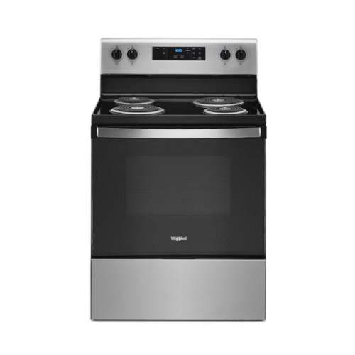 Whirlpool 30-in 4 burners 4.8-cu ft Freestanding Electric Range ( Stainless Steel )
