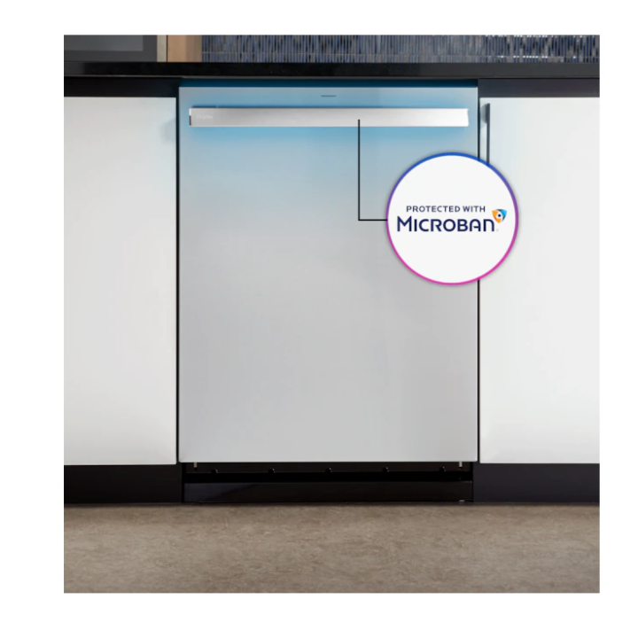 GE Profile 24-in Top Control Built-in Dishwasher ( Fingerprint Resistant Stainless Steel ) With Third Rack, Dry Boost , 42-Decibel