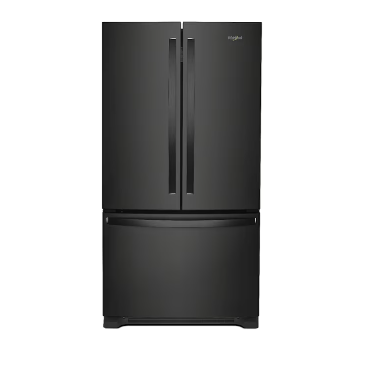 Whirlpool Counter-Depth 20-cu ft 36-in Wide with Ice Maker ( Black ) ENERGY STAR Certified