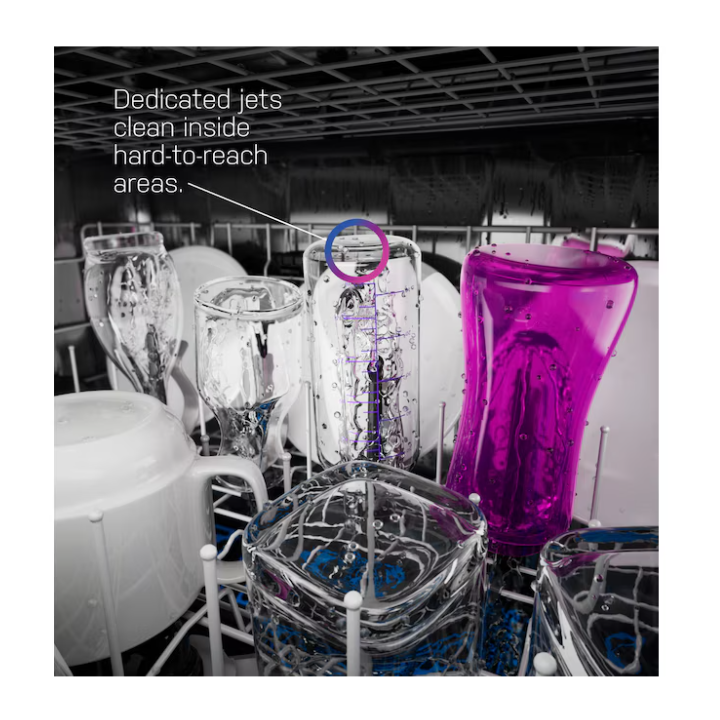 GE Profile 24-in Top Control Built-in Dishwasher ( Fingerprint Resistant Stainless Steel ) With Third Rack, Dry Boost , 42-Decibel