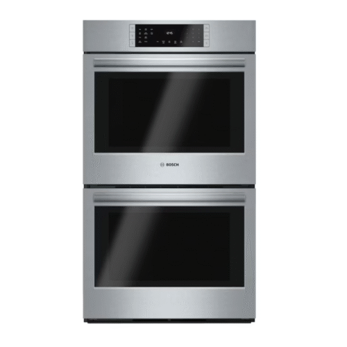 Bosch 800 Series 30 in Built-In Electric Convection Double Wall Oven in Stainless Steel w/ True Convection Cooking, Self-Clean