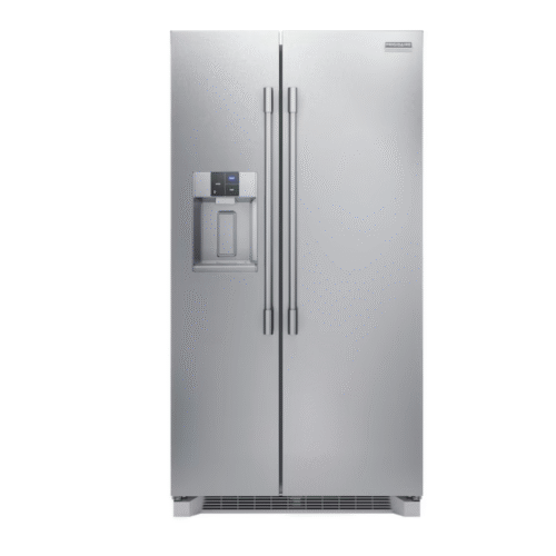 Frigidaire Professional 22.3-cu ft Counter-Depth 36-in Wide Side-by-Side Refrigerator with Ice Maker ,Water and Ice Dispenser ( Smudge-Proof Stainless Steel ) ENERGY STAR Certified