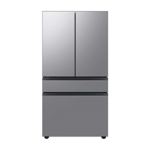 Samsung Bespoke AI Standard-Depth Beverage Center 29-cu ft 36-in Wide French Door Refrigerator with Dual Ice Maker and Door within Door ( Fingerprint Resistant Stainless Steel ) ENERGY STAR Certified