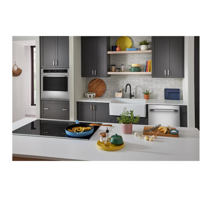 KitchenAid 30 inch Single Electric Wall Oven with Air Fry Single-fan and Self-cleaning ( PrintShield Stainless )